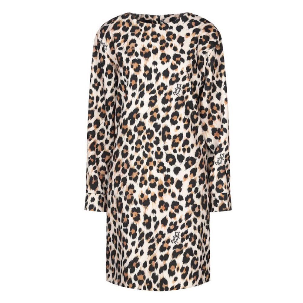 Womens BOUTIQUE MOSCHINO Leopard Print Shift Dress 12 NWT